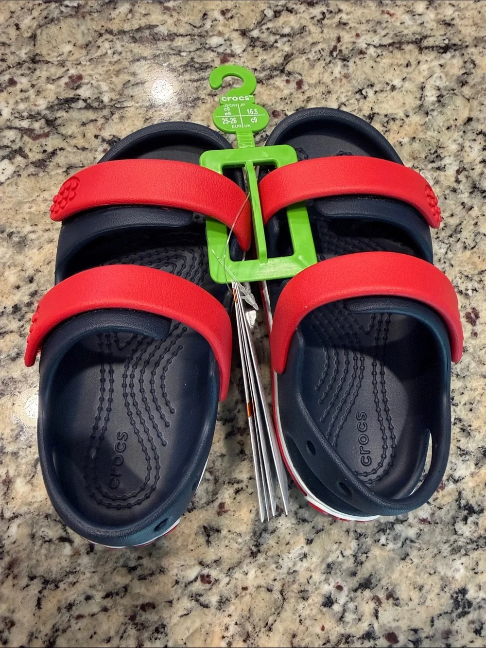 NWT Crocs Kids Toddler Crocband Cruiser Sandal Size 9 (c9)